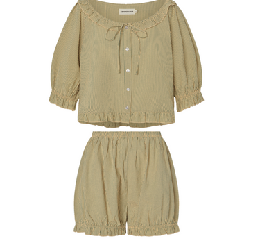 Conjunto de dormir Romeo a rayas verdes