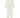 White long sleeve blouse with a ruffled collar and matching pants with a ruffled hem on a white background.