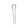 Silver hairpin on a white background