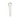 Silver hairpin on a white background