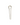 Silver hairpin on a white background