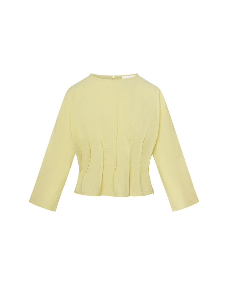 Sula Blouse in Green Essence
