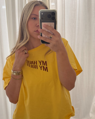 HAUS Rules Tee in Sunburst