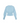 A light blue cropped knit sweater with balloon sleeves and a ribbed hem, displayed on a clean white background.