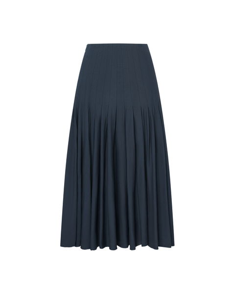 【完売品】8YARDS .H Trimmed Skirt ダークネイビー S Zeta Skirt in Navy - Preorder – sønderhaus