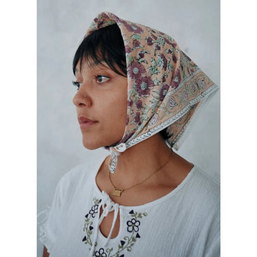 Cotton Bandana in Gulbahar Block Print