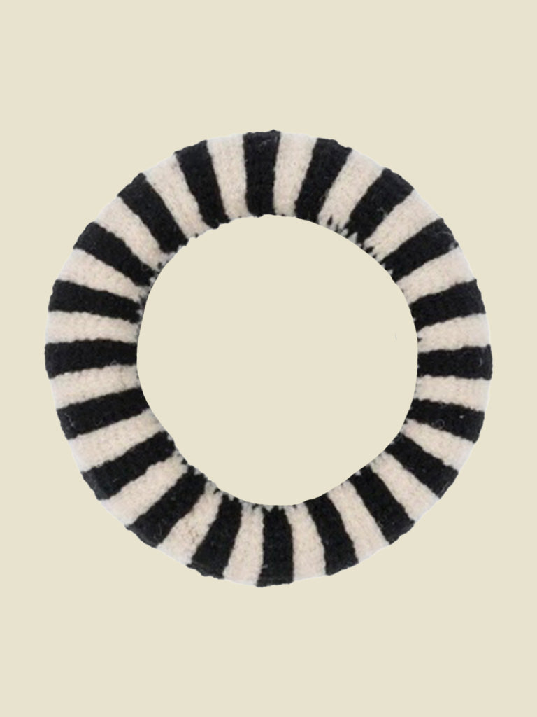 Charcoal Stripe Elastic