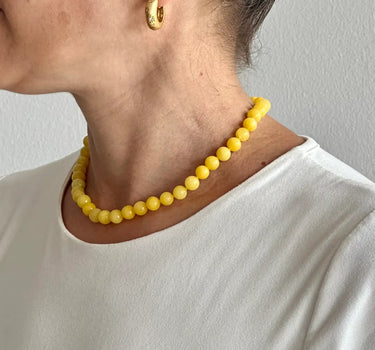 Yellow Jade Necklace