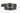 Black leather belt with a gold buckle on a white background