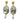 Mother of Pearl Horse Earrings
