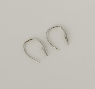 Small Hook Poke Earrings - Sterling Silver