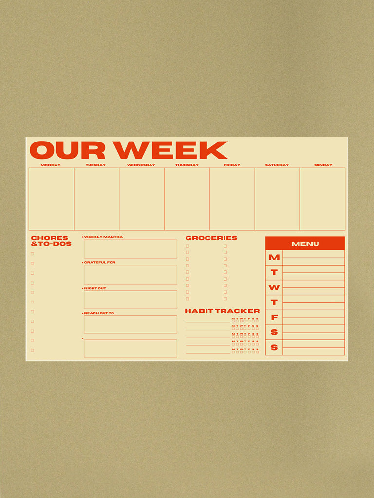 Our Week Planner Pad – sønderhaus