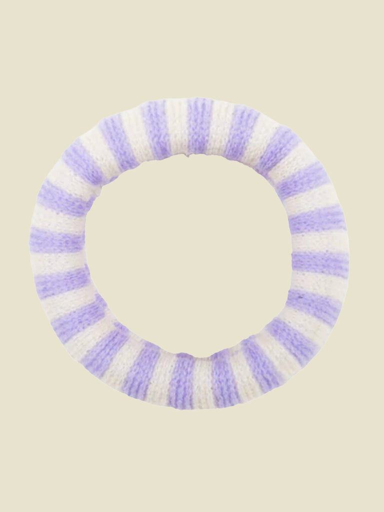 Élastique à rayures de chou-fleur violet