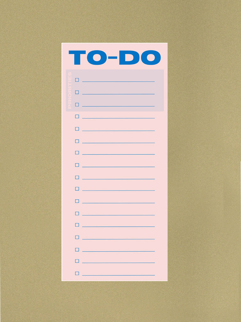 Bloc de notas con lista de tareas pendientes - Rosa/Azul